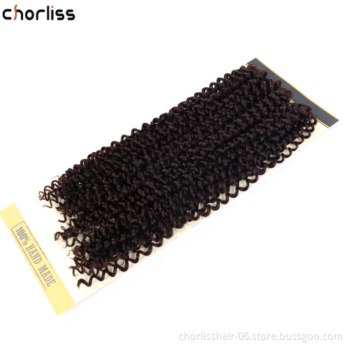 Hot Selling 18''3pcs/Bag PassionTwist Freetress Crochet hair Heat Resistant Water Wave Crochet Braiding Hair Afro ForWomen Daily
